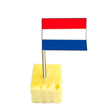 Cocktailsticks Niederländische Flagge, 50 Stück.