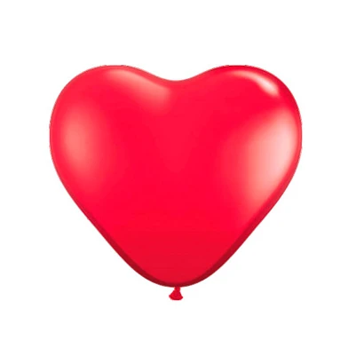 Herzballons - Rot, 8 Stück.