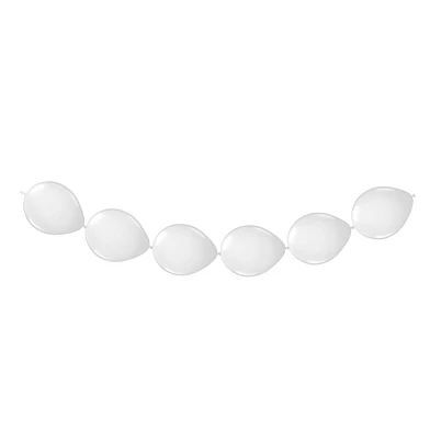 Ballons à nœuds blancs, 8 pièces.