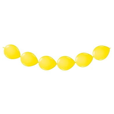 Ballons à nœud jaune, 8 pièces.
