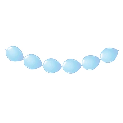 Ballons à nœuds bleu clair, 8 pièces.