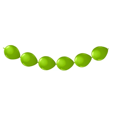Ballons à nœuds vert lime, 8 pièces.
