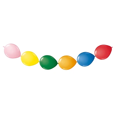 Ballons à nœuds colorés, 8 pièces.