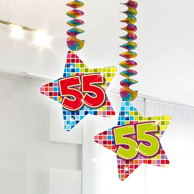 Hangdecoratie Blocks Happy Birthday