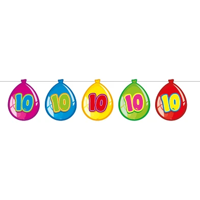 Bunting Line Ballons 10 ans, 10mtr.