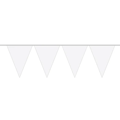 Vlaggenlijn XL Wit, 10mtr.