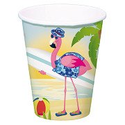Tassen Flamingo, 8 Stück
