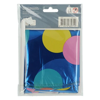 Ballon aluminium debout à pois colorés numéro 1 - 72 cm