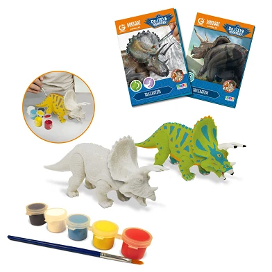 Geoworld Dinoart Bouw en Verf Kit - Triceratops