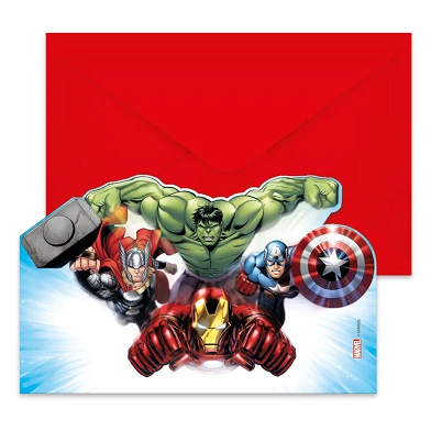 Uitnodigingen en Enveloppen FSC Avengers Infinity Stones, 6st.