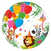 Assiettes en carton FSC Jungle Balloons, 8 pcs.
