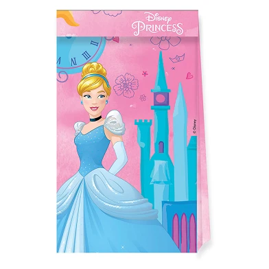 Sacs de fête en papier FSC Princesse Disney Vivez votre histoire, 4 pcs.