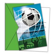 Uitnodigingen en Enveloppen FSC Voetbal Fans, 6st,