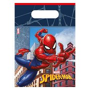 Sacs de fête en papier Spider-Man Crime Fighter, 6 pcs.