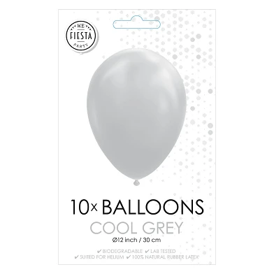 Ballons Cool Grey, 30 cm, 10 pcs.
