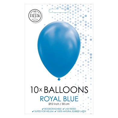 Luftballons Königsblau, 30 cm, 10 Stück.