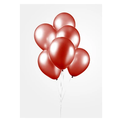 Luftballons Perlrot 30cm, 10Stk.