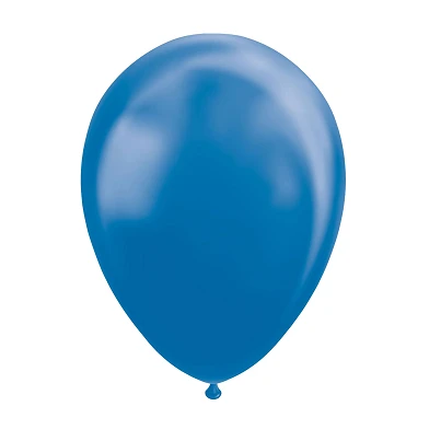 Ballons Bleu Métallisé 30cm, 10pcs.