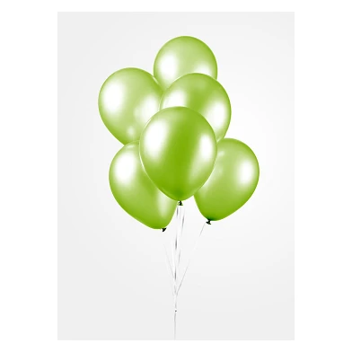 Luftballons Limettengrün 30cm, 10Stk.