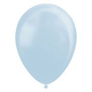 Ballonnen Pearl Lichtblauw 30cm, 10st.