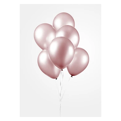 Ballonnen Pearl Roze 30cm, 10st.