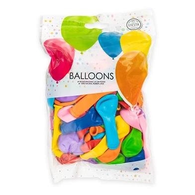 Ballonnen Gemengde Kleuren 30cm, 100st.