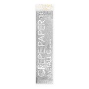 Metallisches Krepppapier Silber, 50x150cm