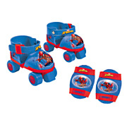 Spiderman Rollschuhe mit Schutzset, Größe 22-29