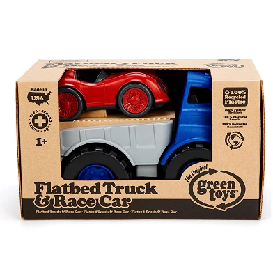 Green Toys Vrachtwagen met Raceauto
