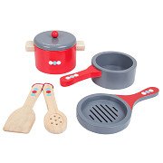 Batterie de cuisine en bois Bigjigs