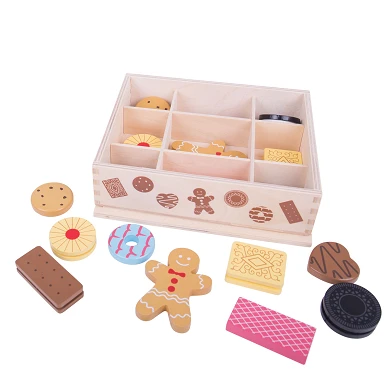 Boîte en bois Bigjigs avec biscuits
