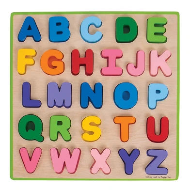 Casse-tête alphabet en bois Bigjigs , 26 pièces.