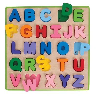 Casse-tête alphabet en bois Bigjigs , 26 pièces.