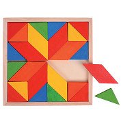 Bigjigs Holz-Mosaik-Puzzle, 24 Teile