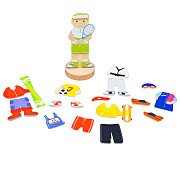 Bigjigs Mag-Play Aankleedpuzzel - Sport
