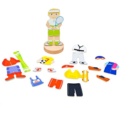 Bigjigs Mag - Play Dress Up Puzzle - Sport