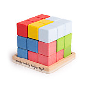 Bigjigs Lock-a-Cube Würfelpuzzle aus Holz