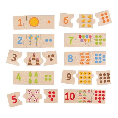 Tuiles numérotées pour puzzle en bois Bigjigs , 30 pièces