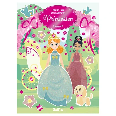 Kleur- en Stickerboek - Prinsessen