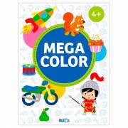 Mega Color Kleurboek Blauw 4+