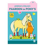 Plakken en Kleuren - Paarden en Pony's (3+)