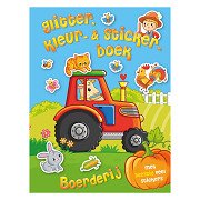Glitzer-, Mal- und Stickerbuch – Bauernhof
