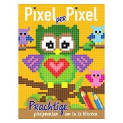 Pixel-Malbuch-Eulen