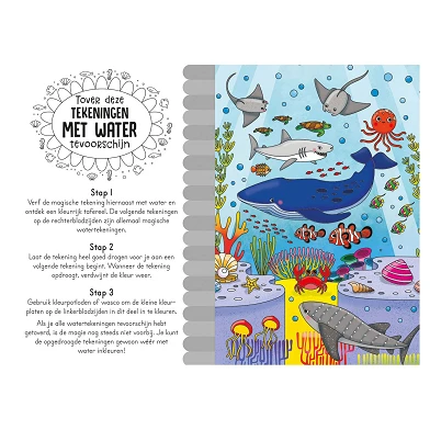 Magisch waterkleurboek - In de zee