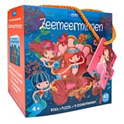 Buch, Puzzle + 10 Figuren - Meerjungfrau