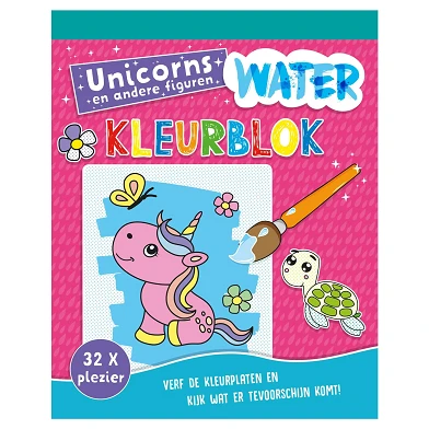 Waterkleurblok Unicorns