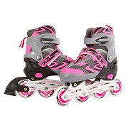 Kinder Inline Skates Pink/Grau, Größe 31-34