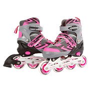 Inline Skates rose/gris, taille 33-36