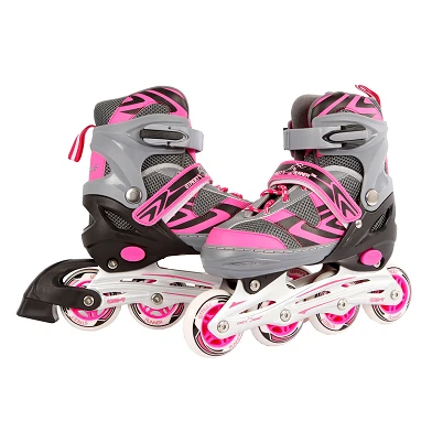 Inline Skates rose/gris, taille 37-40