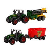 Kids Globe Druckguss-Traktor-Set, 3-tlg. - EIN
